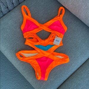 Agent Provocateur Sexy Mazzy One Piece Swimsuit in Popstar